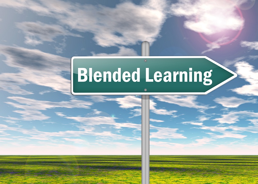 Signpost "Blended Learning"