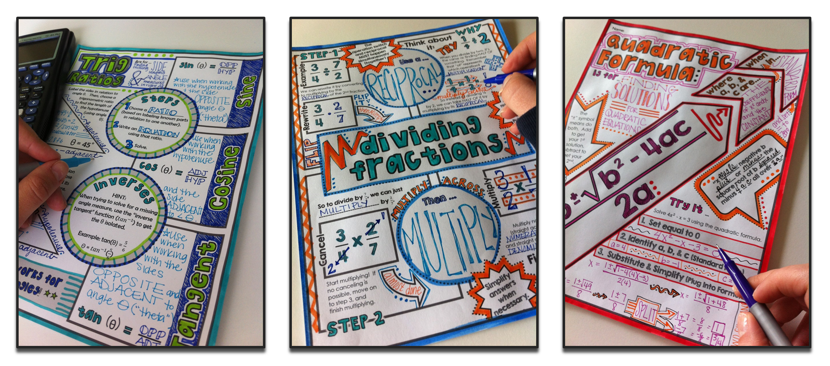 Note Taking Examples For Math Color What Note-Taking Format Works Best for Your Students? - Flamingo Math ...