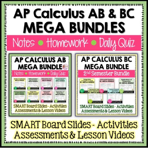 AP Calculus AB & BC Double Mega Bundle