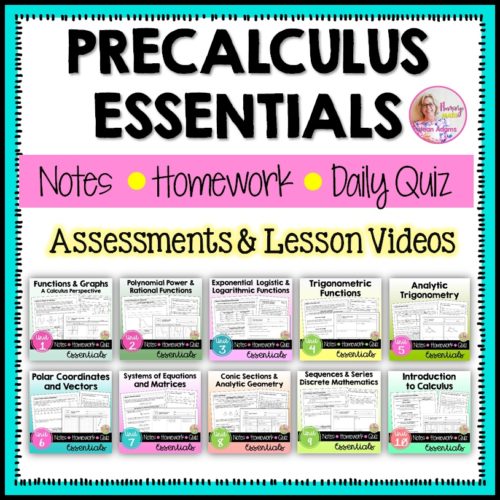 PreCalculus Essentials plus Assessments