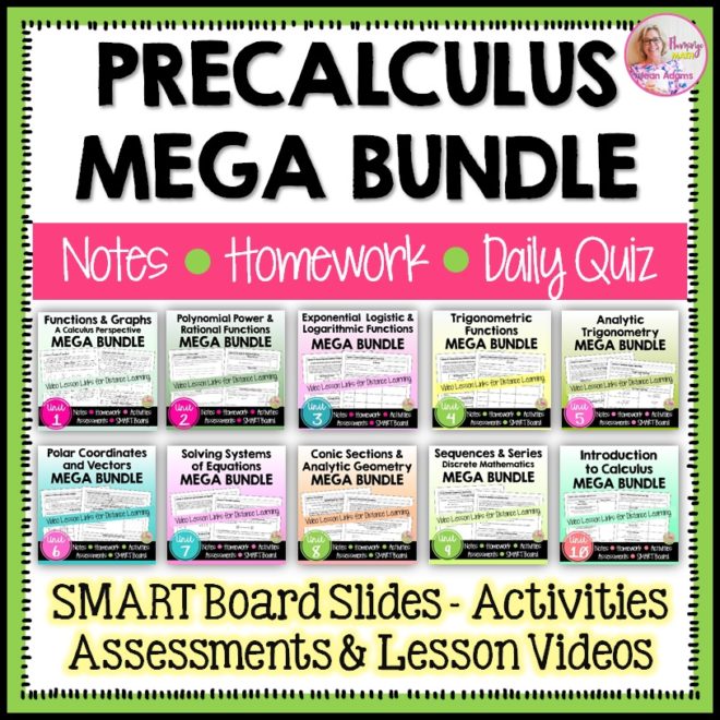PreCalculus Curriculum Mega Bundle
