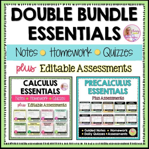 AP Calculus AB and PreCalculus Double Bundle Essentials