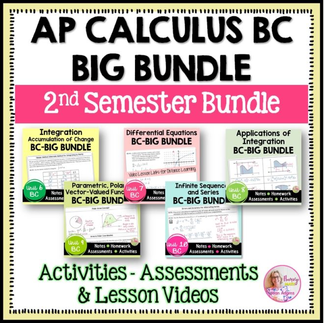 AP Calculus BC BIG Bundle (2nd Semester)
