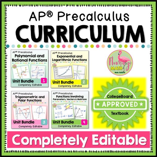 AP Precalculus Curriculum Bundle - Flamingo Math with Jean Adams