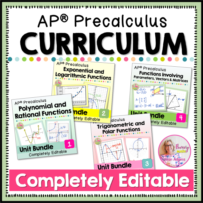 AP Precalculus Curriculum Bundle
