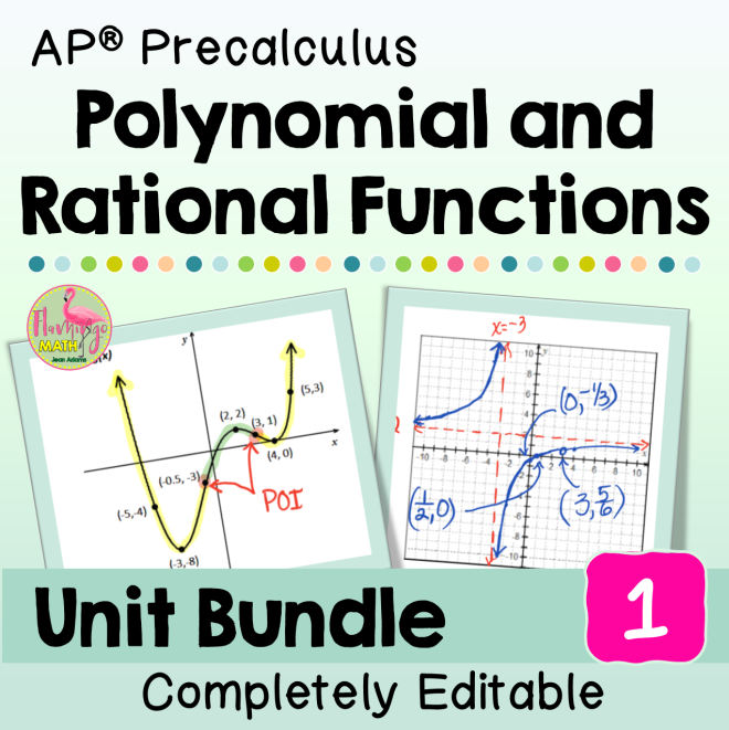 AP Precalculus Polynomials and Rational Functions (Unit 1)