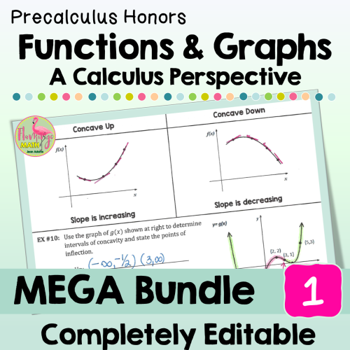 Functions and Graphs Mega Bundle (Precalculus Honors)