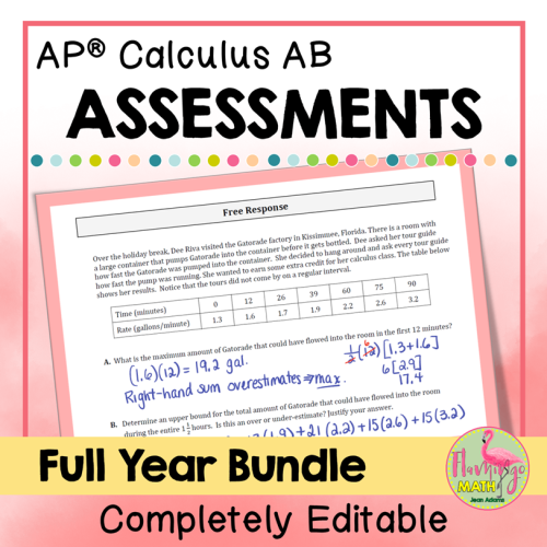 AP Calculus AB Curriculum Assessments