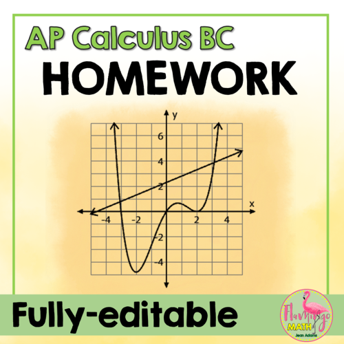 AP Calculus BC Curriculum Homework Bundle