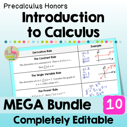 Introduction To Calculus MEGA Bundle (Precalculus)