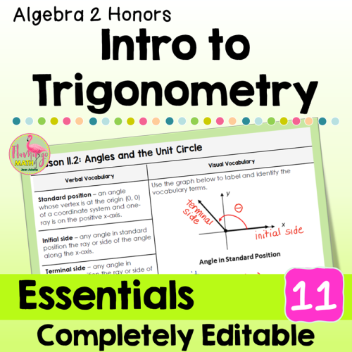 Introduction to Trigonometry Essentials Bundle (Algebra 2)
