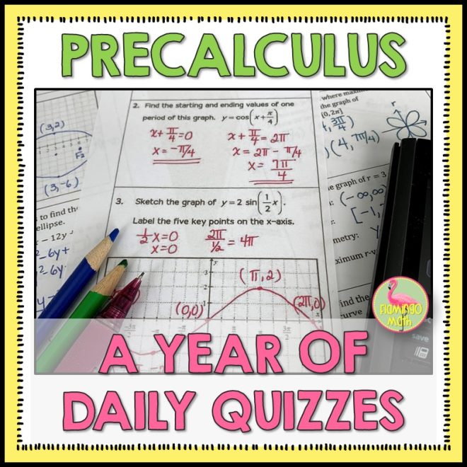 Precalculus A Year of Daily Quizzes
