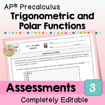 Trigonometric and Polar Functions Assessments (AP Precalculus)
