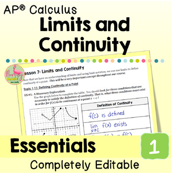 Limits and Continuity Essentials Bundle