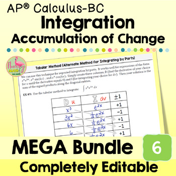 Integration MEGA Bundle (AP Calculus BC)