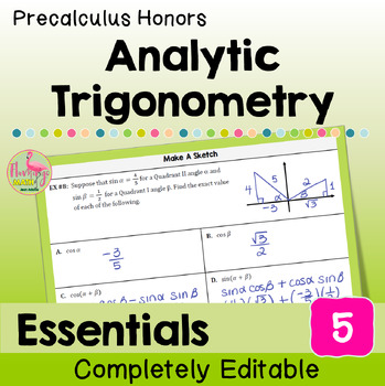 Analytic Trigonometry Essentials Bundle (Precalculus)