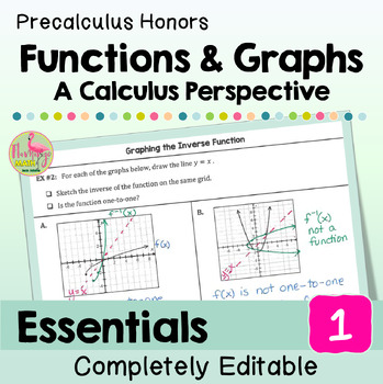 Functions and Graphs Essentials Bundle (Precalculus)