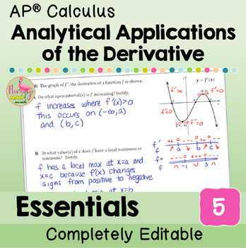Analytic Applications of Differentiation Essentials Bundle (AP Calculus)