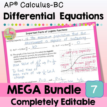 Differential Equations MEGA Bundle (AP Calculus BC)