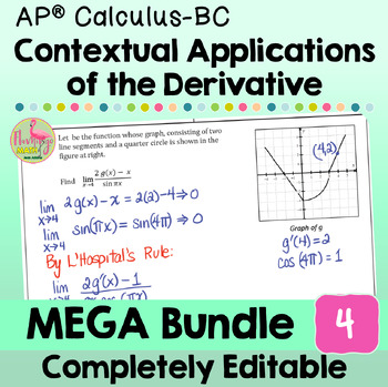 Contextual Applications of the Derivative MEGA Bundle (AP Calculus BC)