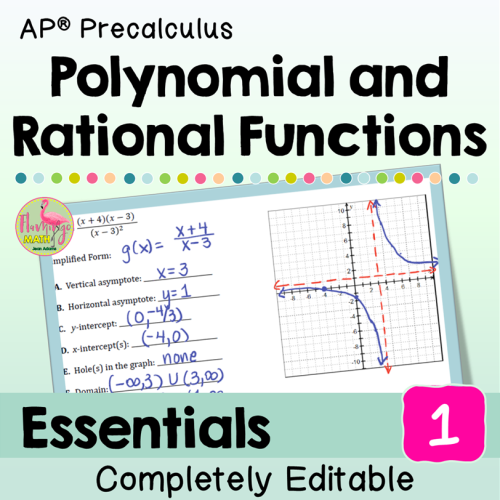 Polynomial and Rational Functions Essentials Bundle (AP Precalculus)