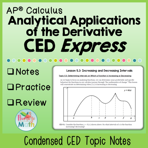 Analytical Applications of the Derivative CED Express Bundle