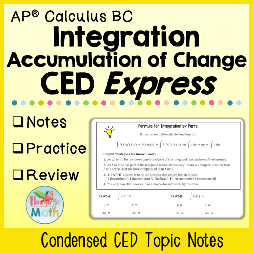 Integration and Accumulation of Change CED Express (AP Calc BC)