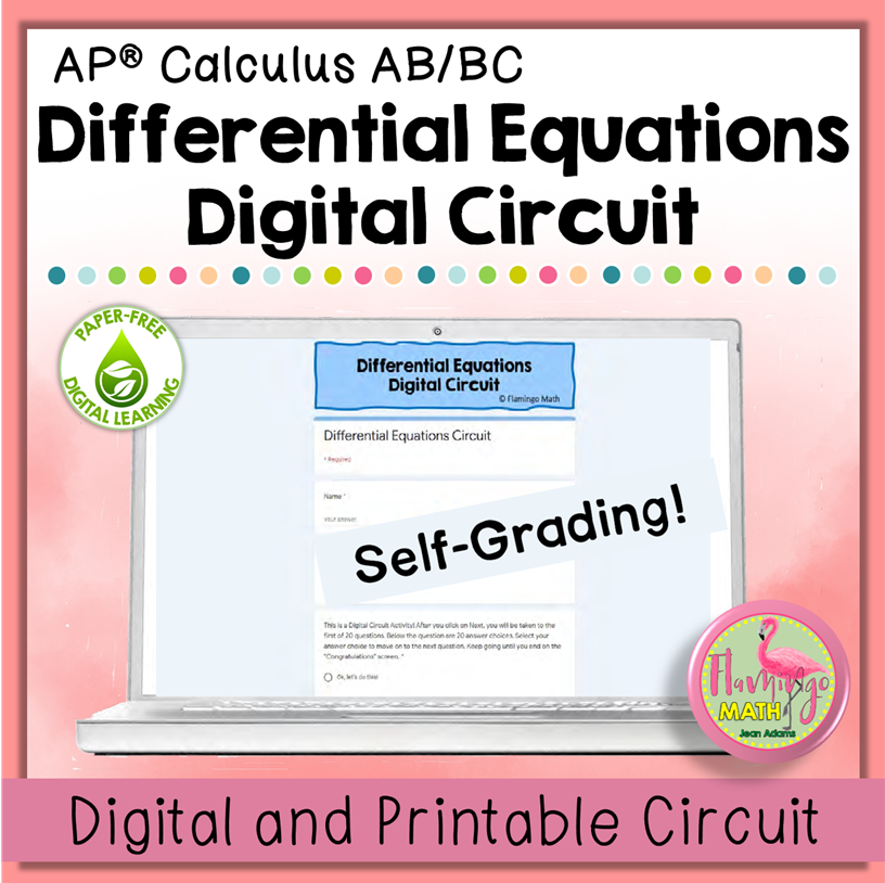 AP Calculus Differential Equations Digital Circuit (Digital and Printable)