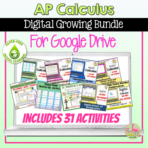 AP Calculus Digital Activity Bundle (31 Google Activities)