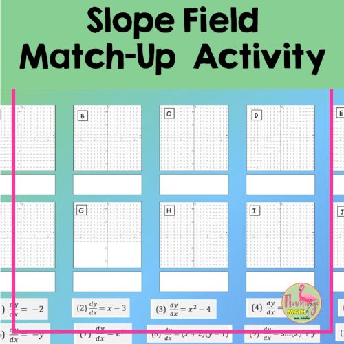 AP Calculus Digital Slope Field Matching Activity (Google Slides)