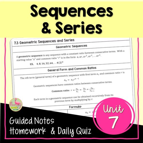 Sequences and Series Essentials Bundle (Algebra 3)