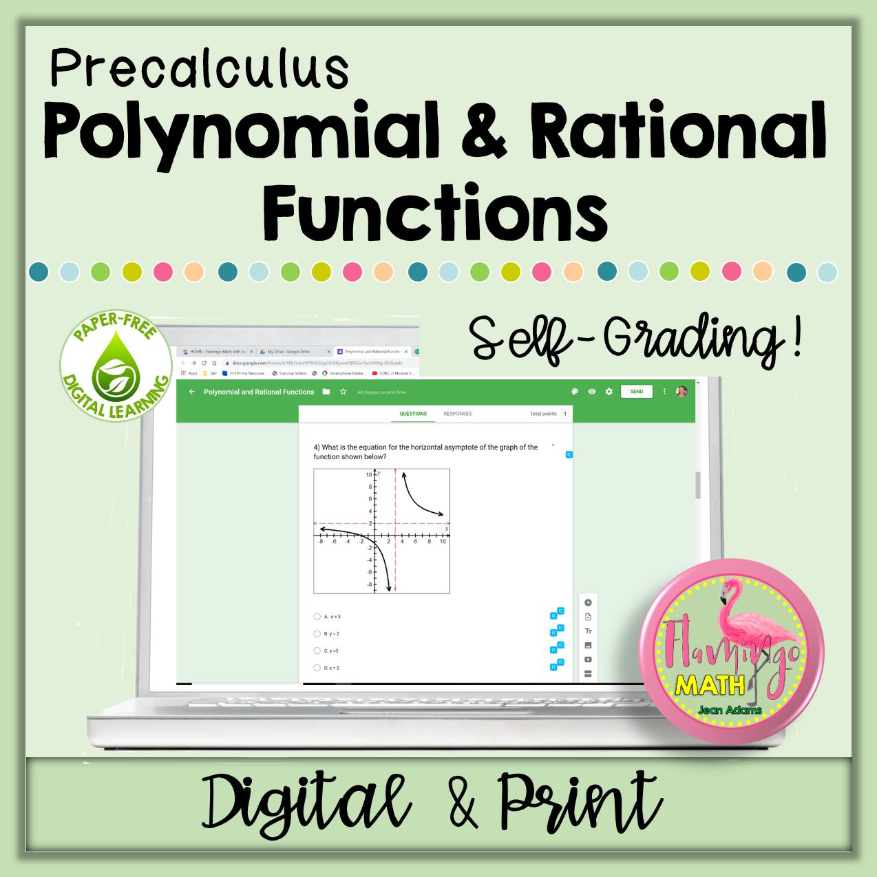 Polynomial and Rational Functions for Google Forms™