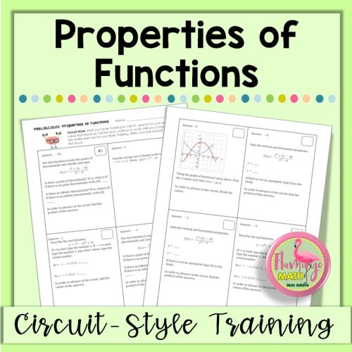 Properties of Functions Circuit-Training Activity