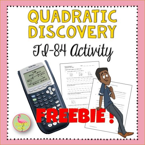 TI-84 Quadratic Discovery Activity Freebie