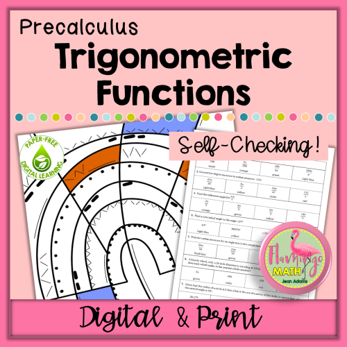 Trigonometric Functions Mystery Puzzle (Digital and Printable)