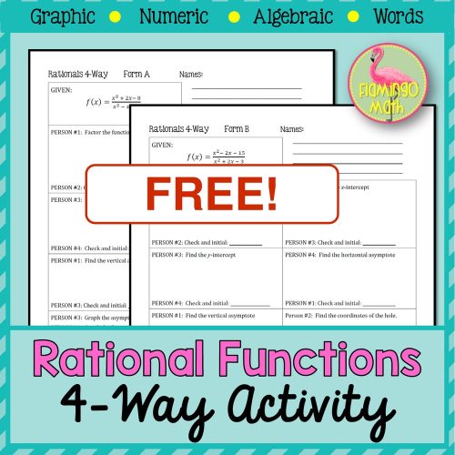 Rational Functions 4 Way Activity