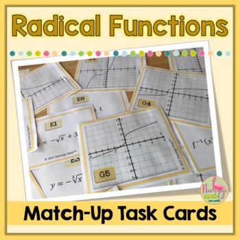 Graphing Radical Functions Match Up Activity