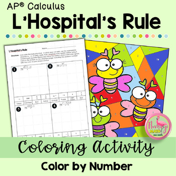 LHospital's Rule and Indeterminate Form Color by Number Activity