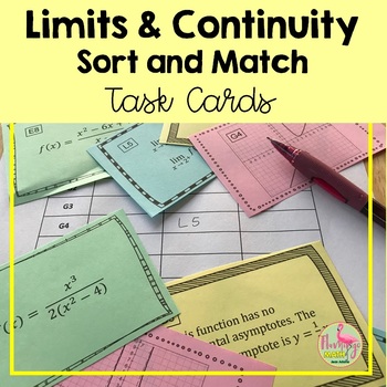 Calculus Limits and Continuity Sort Match Activity (Unit 1)