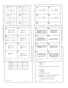Calculus Limits and Continuity Sort Match Activity (Unit 1) - Image 3