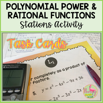 Polynomial Power and Rational Functions Stations Activity Unit 2 Precalculus