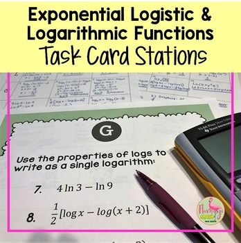 Exponential Logistic and Logarithmic Stations Activity Precalculus Unit 3
