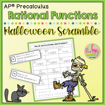 Halloween-Themed Rational Functions Scramble (AP Precalculus)