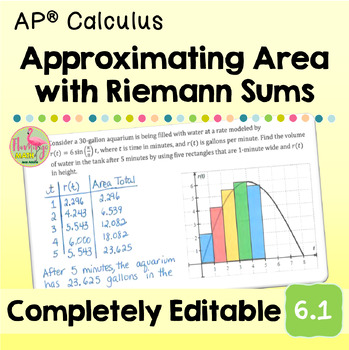 Calculus Approximating Area Using Riemann Sums (Unit 6 AP Calculus)
