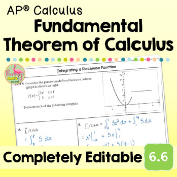 Fundamental Theorem of Calculus and Definite Integrals (Unit 6 AP Calculus)