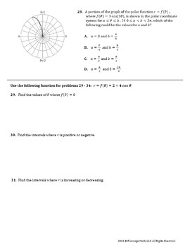 AP Precalculus Trigonometric and Polar Functions Unit Review - Image 4