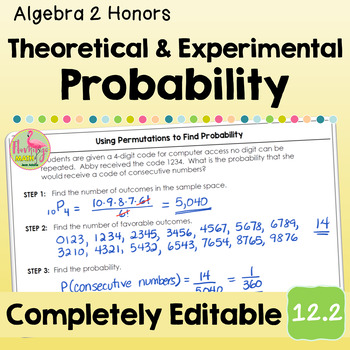 Theoretical and Experimental Probability (Algebra 2 - Unit 12)