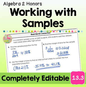 Working with Samples (Algebra 2 - Unit 13)