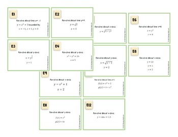 Calculus Volume of Revolution Match-Up Activity (Unit 8) - Image 4