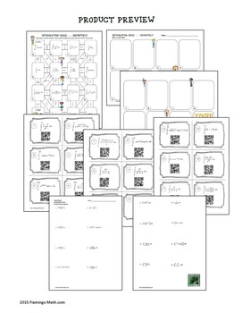 Calculus Integration Maze and Task Cards Activity (Unit 6) - Image 3